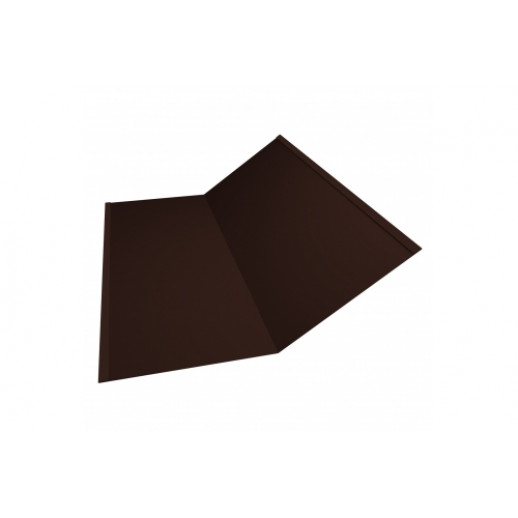 Планка ендовы нижней 300х300 0,45 PE с пленкой RAL 8017 шоколад