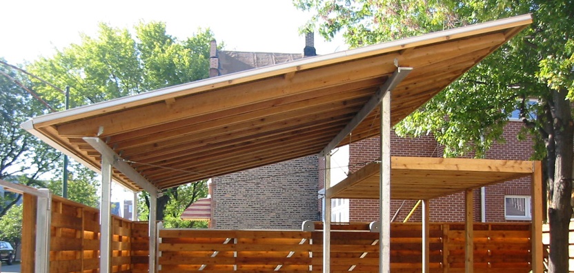 Навес с односкатной крышей: основы проектирования